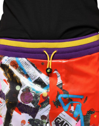 Mehrfarbig bedruckte Jogger-Sweatpants