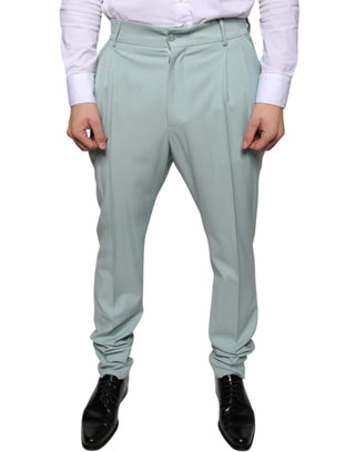 Mintgrüne Baumwollhose