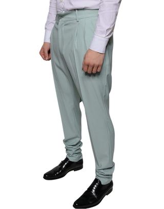 Mintgrüne Baumwollhose