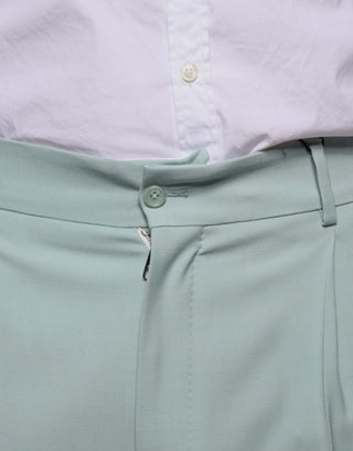 Mintgrüne Baumwollhose