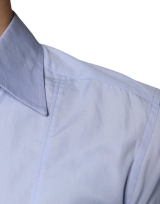Hellblaues Baumwoll-Herren-Businesshemd