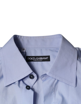 Hellblaues Baumwoll-Herren-Businesshemd