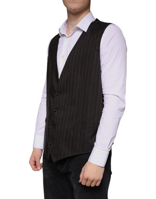 Schwarze Weste aus Baumwolle, elegantes Oberteil