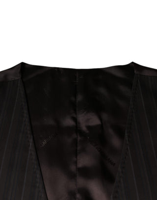 Schwarze Weste aus Baumwolle, elegantes Oberteil