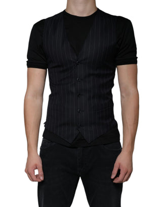 Schwarze Leder-Taillenmantel-Kleid-formelle Weste