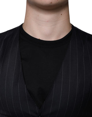 Schwarze Leder-Taillenmantel-Kleid-formelle Weste