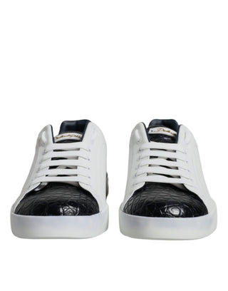 Weiße Portofino Sneaker aus Leder mit Logo