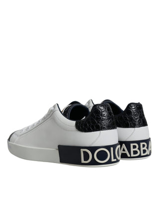 Weiße Portofino Sneaker aus Leder mit Logo