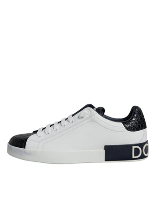 Weiße Portofino Sneaker aus Leder mit Logo