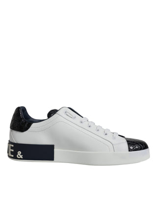 Weiße Portofino Sneaker aus Leder mit Logo
