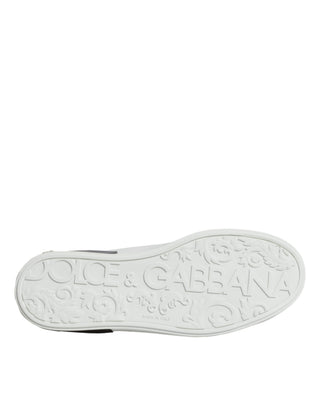 Weiße Portofino Sneaker aus Leder mit Logo