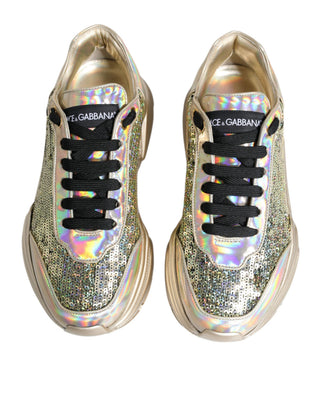 Gold Pailletten-Irisierend Daymaster Sneakers Schuhe