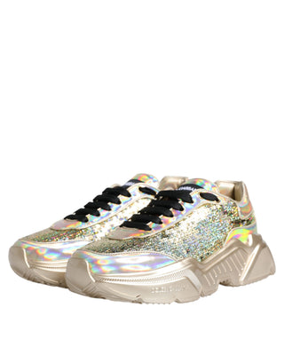 Gold Pailletten-Irisierend Daymaster Sneakers Schuhe