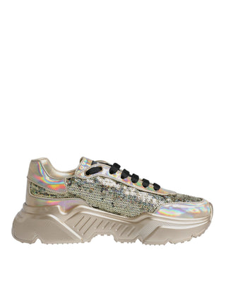 Gold Pailletten-Irisierend Daymaster Sneakers Schuhe