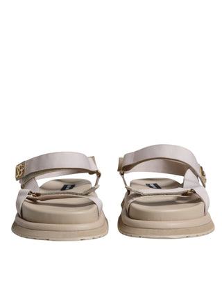 Beige Nappa Devotion Riemen Sandalen Herrenschuhe