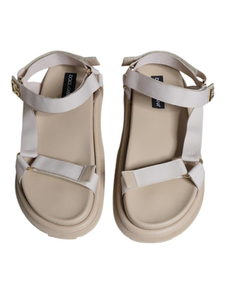 Beige Nappa Devotion Riemen Sandalen Herrenschuhe