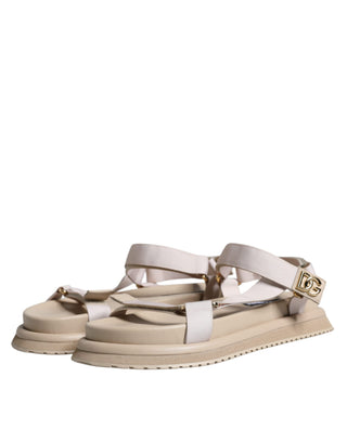 Beige Nappa Devotion Riemen Sandalen Herrenschuhe