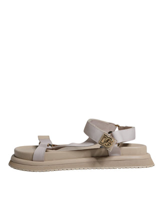 Beige Nappa Devotion Riemen Sandalen Herrenschuhe
