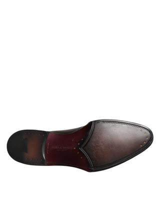 Braune Leder Derby Schnürschuhe für Herren