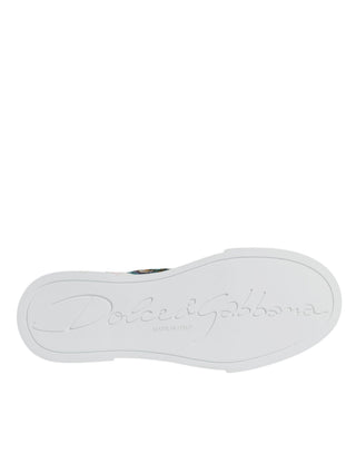 Mehrfarbige Patchwork-High-Top-Sneaker
