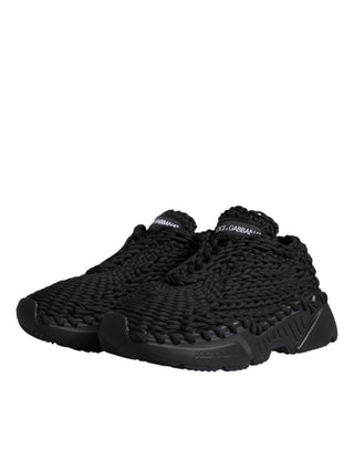 Schwarze gestrickte Daymaster Sneakers