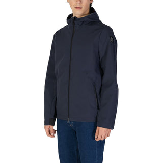 Blue Polyester Shell Jacket
