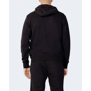 Sudadera con capucha de algodón negro