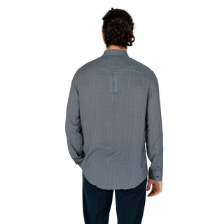 Camisa con patrón de viscosa gris