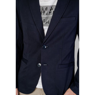 Blazer azul de viscosa
