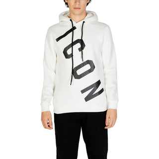 Weißer Baumwoll-Kapuzenpullover