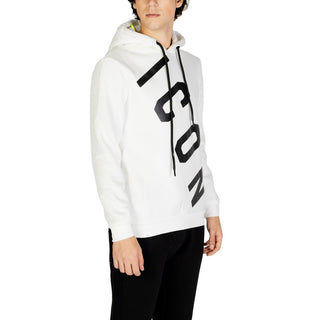 Weißer Baumwoll-Kapuzenpullover