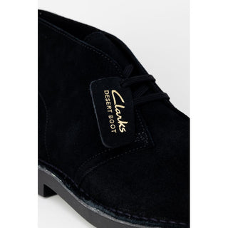 Black Leather Lace-Up Boots