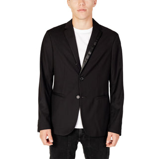 Schwarzer Polyesterblazer