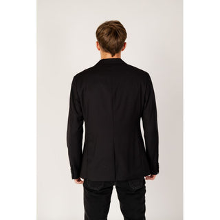 Schwarzer Polyesterblazer