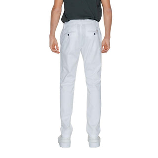 Pantalones casuales de algodón blanco