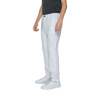 Pantalones casuales de algodón blanco