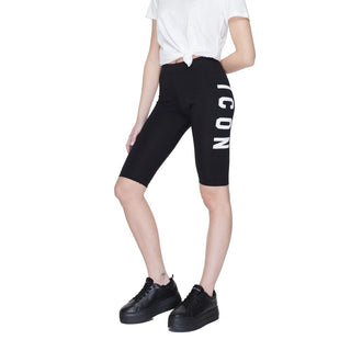 Bermudas de algodón negro