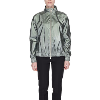 Chaqueta con caparazón de poliéster verde