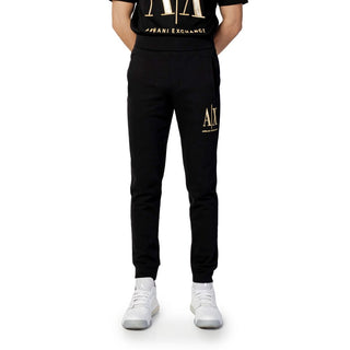 Schwarze Jogginghose aus Baumwolle (Sporthose)