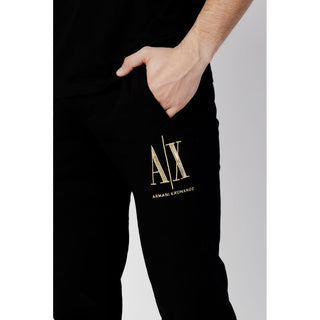 Schwarze Jogginghose aus Baumwolle (Sporthose)