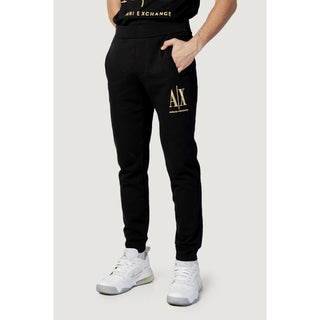 Schwarze Jogginghose aus Baumwolle (Sporthose)