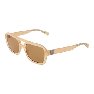 Beige Kunststoffsonnenbrille