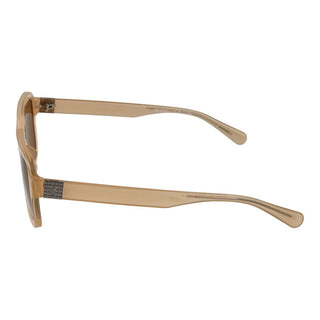 Beige Kunststoffsonnenbrille