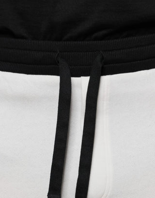 Weiße Baumwolle Slim Herren Jogger Sweatpants Hose
