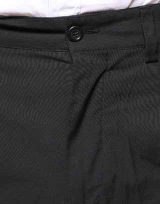 Schwarze Crown-Baumwollhose