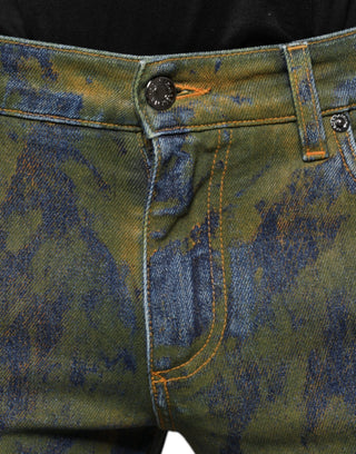 Blue Cotton Dye Slim Fit Herren Jeans