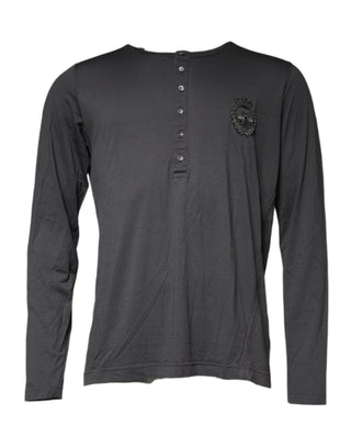 Suéter de punto con bordado de abeja Crown gris