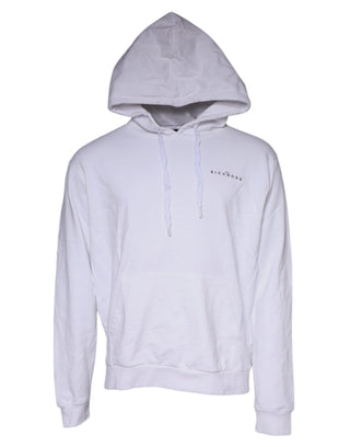 Weißes Logo Baumwoll-Kapuzenpullover