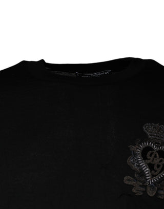 Pullover mit Rundhalsausschnitt „Black Crown Heart“