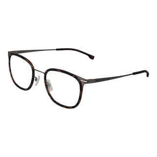 Gafas (montura) de acero inoxidable marrón